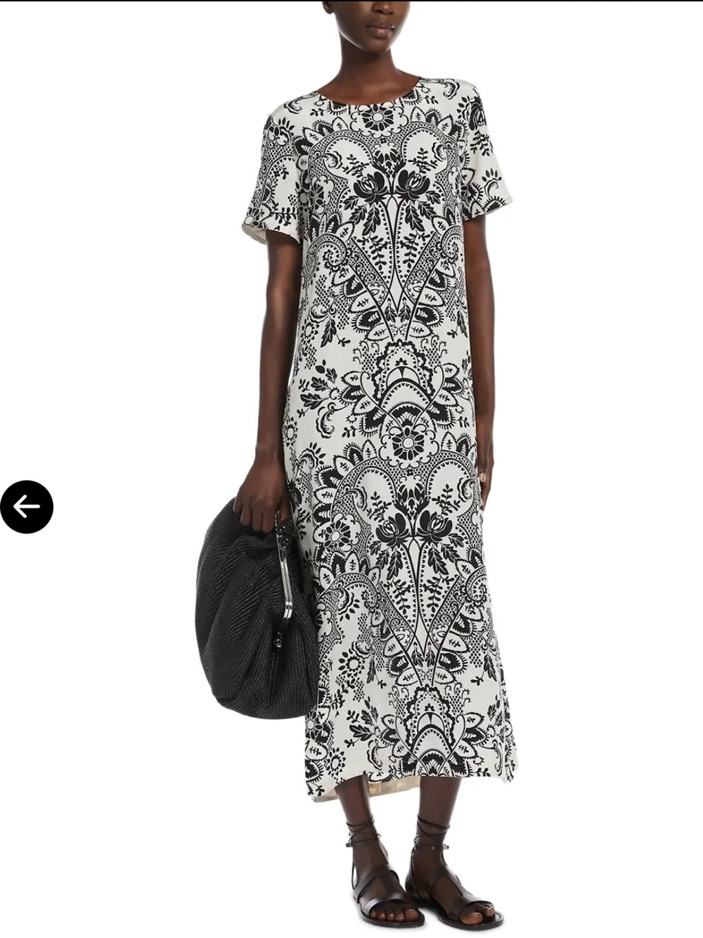 Max Mara Weekend Vela 100% Silk Dress Sz 6